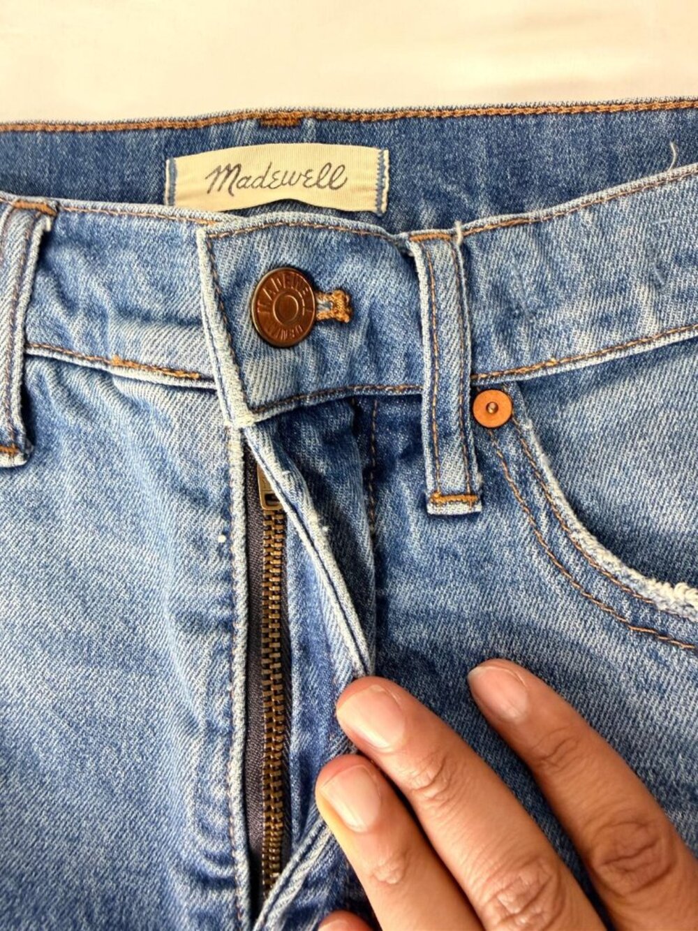 Madewell The Perfect Vintage Crop Jeans Women's Size 27 High Rise Straight - Picture 7 of 15